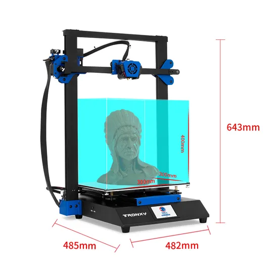 High-Precision Large-Size Fast Installation DIY Kit Fdm 3D Printer Printing Size 300*300*400mm