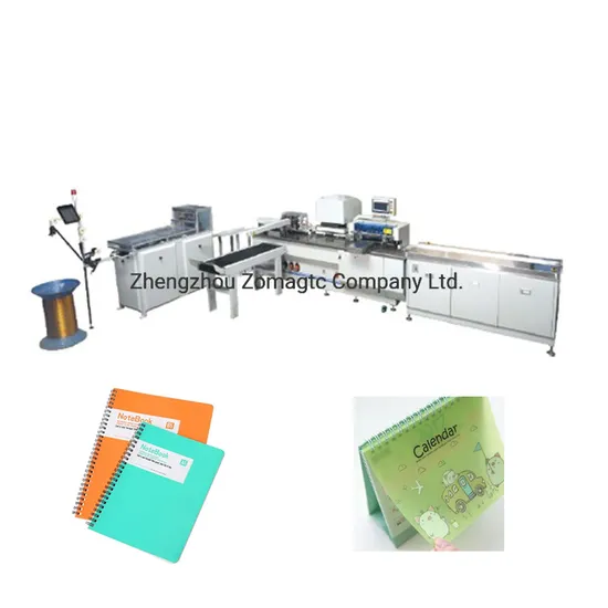 Book Paper Spiral Wire Binding Machine Automatic Paper Hole Punching Double Loop Wire O Notebook Book Binding Machine