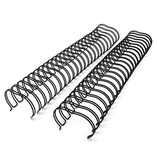 Nylon Coated Double Loop Wire Metal Spiral O Book Use Binding Rings Wire