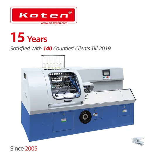 Export Standard Thread Koten Steel Crystal Cover Book Binding Machine