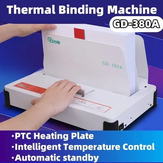 220V EU UK Au Plug Thermal Binding Machine Gd380A
