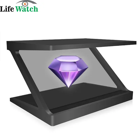 55-Inch 180 Degree Windows System Holographic Display Showcase Cube