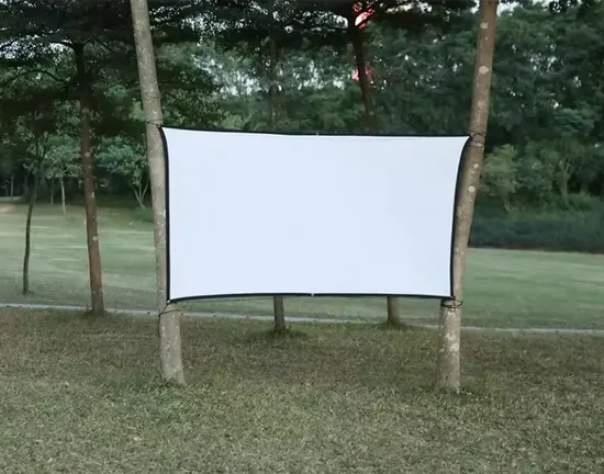 Outdoor Foldable Portable Projector Movies Screen Lightning Vision