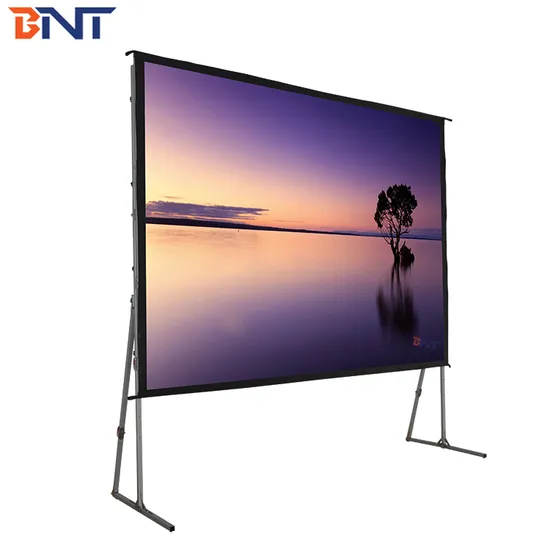 Bnt Larger Room Front Rear Stand Projector Screen 16: 9 120 Inch Fast Fold Screen