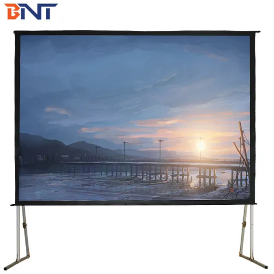 Bnt Larger Room Front Rear Stand Projector Screen 16: 9 200 Inch Fast Fold Screen