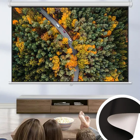 2.50m/3.20m White Movie Screen Projection Fabric Projection Screen Fabric