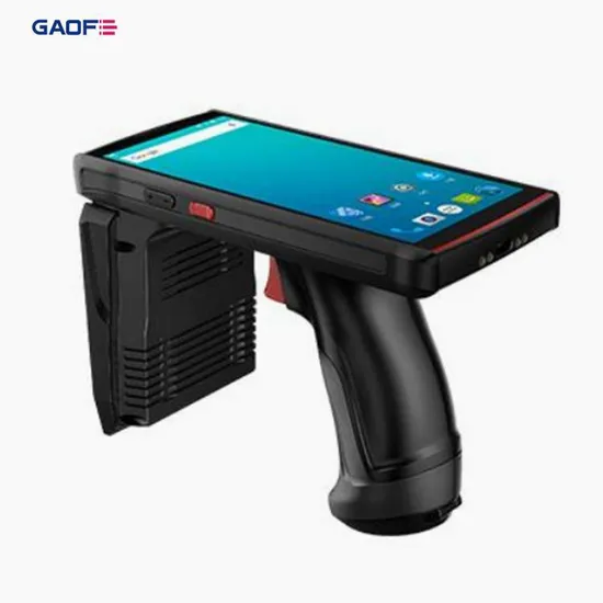 Gaofe 10 Meters RFID UHF Reader Android 10 Handheld Long Range PDA 2D Qr Code 64bits Barcode Scanner