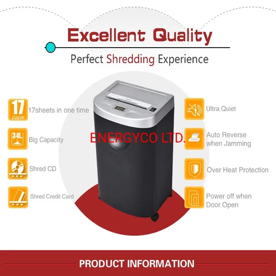 Cross Cut Paper Shredder Machine Made in China