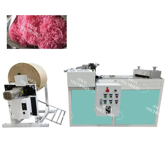 Raffia Paper Filling Packaging Crinkle Paper Shredding Machine