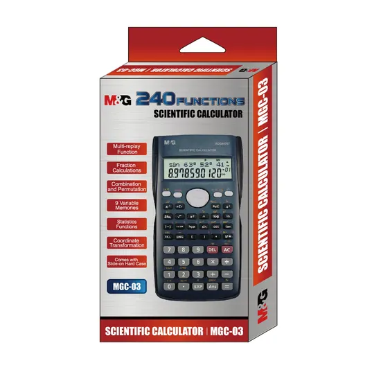 M&G Scientific Calculator with Cover Suitable for Middle&High School