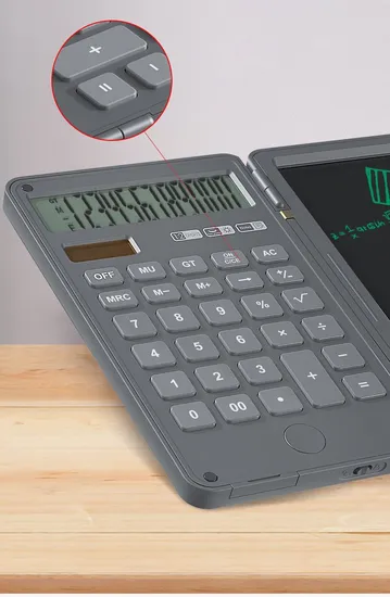 Folding Calculator& 6 Inch Digital Graphic Tablet LCD Writing Pad
