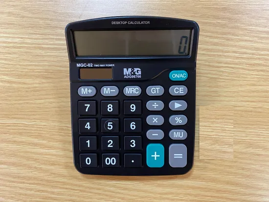 M&G Desk Top Calculator with Metal Panel for Efficiency Office