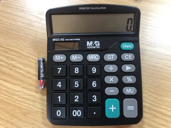 M&G 12 Digit Wholesale Office Novelty Accounting Solar Energy Calculator