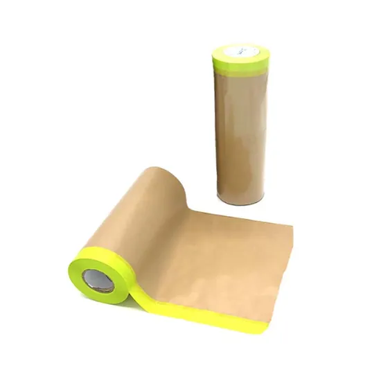 Automotive Painting Masking Kraft Paper Car Plastic Protective Film Tape