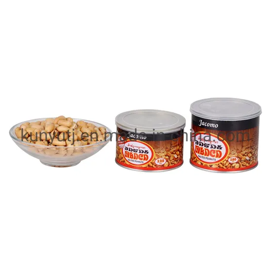 Fried and Salted Peanuts in Tins