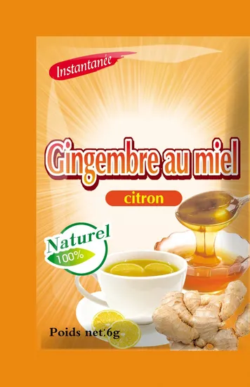 OEM Customized Packaging Flavor Herbal Tea Honey Ginger Drink with Lemon