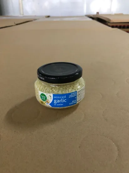 Minced Garlic in Water with 4.5 Oz Glass Jar