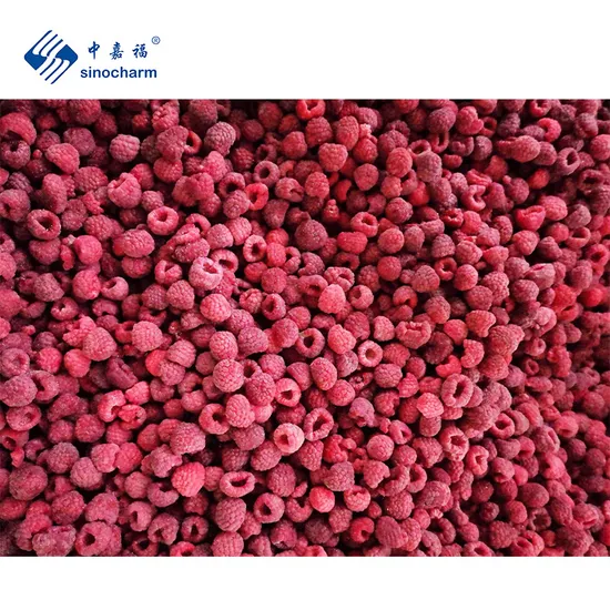 Sinocharm Brc a Factory Brix 8-11 95% Whole Frozen Raspberrys for Make Juice
