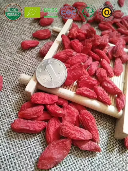 Wholesale Certified High Quality 280 Grains/50g Organic Goji Berries