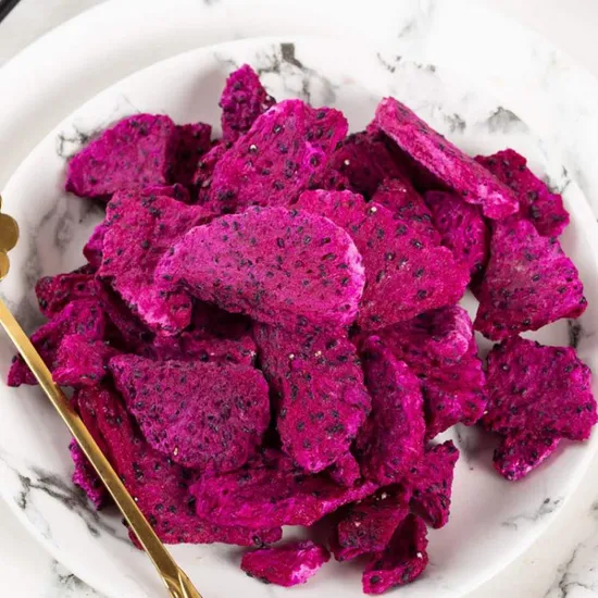 China Freeze Dried Dragon Fruit Slice, Pieces, Powder