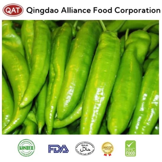 2022 Frozen Green Chili Puree IQF Chili Paste Crushed Chili