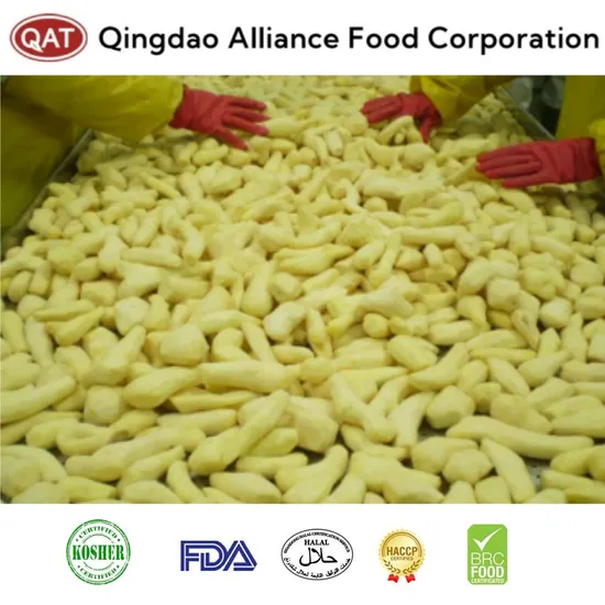 High Standard Frozen Peeled Ginger