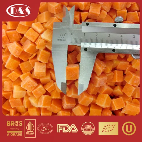 New IQF Frozen Carrot Dices with Brc Certified Hotsale Nice Quality