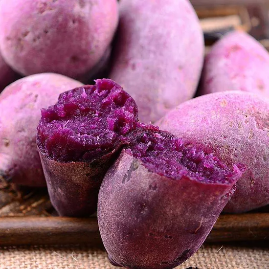 Purple Sweet Potato High Quality Fresh Vegetable Frozen Sweet Potato Hot Sale Factory Price Health Food