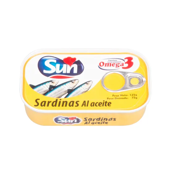 High Cost Performance Canned Sardine Price in Vegetable Oil 125gx50tins From China