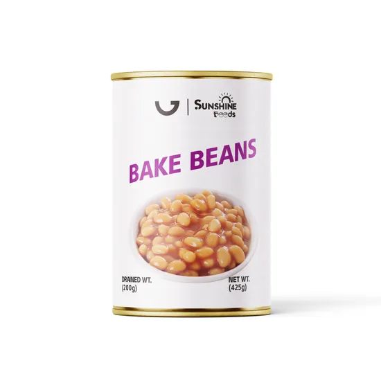 Healthy Corn Canned Baked Beans in Tomato Sauce Nw425g for Exporting and Wholesales