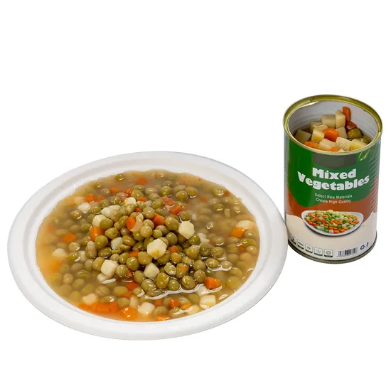 Canned Mix Vegetables Green Peas and Carrot in 400g Tin