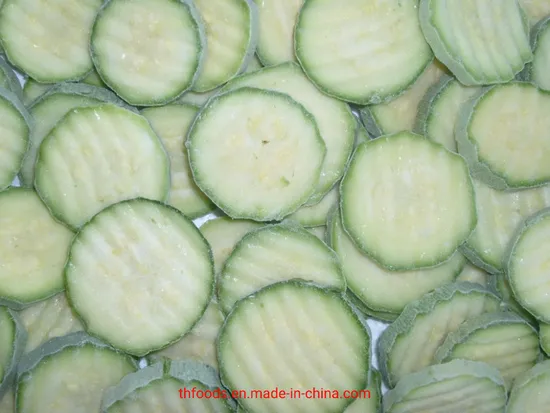 High Quality IQF Frozen Crinkles Zucchini