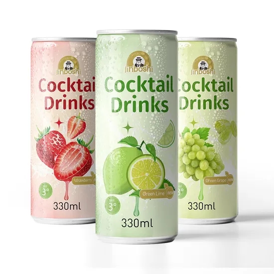 Wholesale 330ml 3% 5% 8% Whisky Alcoholic Drink Beverage Fruit Alcoholic Pre-Mixed Cocktail Drinks for Sale