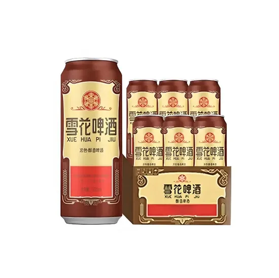 Factory OEM Custom Snow Beer 500ml*12 Cans 5% Vol Lager Beers Aluminum Cans