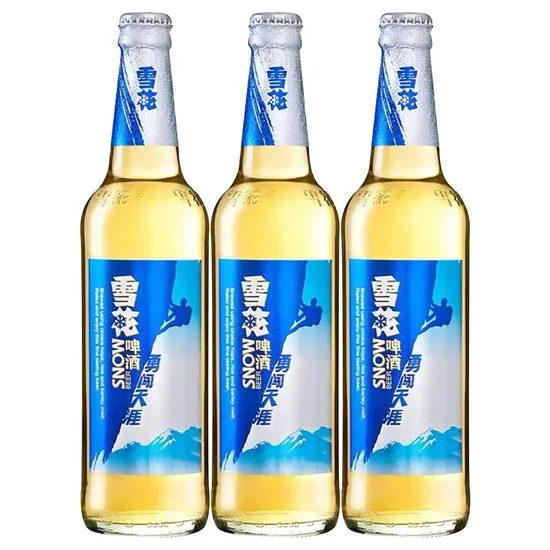 Wholesale 4.5% Alcohol Snow Beer Wholesale Extra Strong Lager Beer 330ml *24 Bottle Alcoholic Beer in Bottle