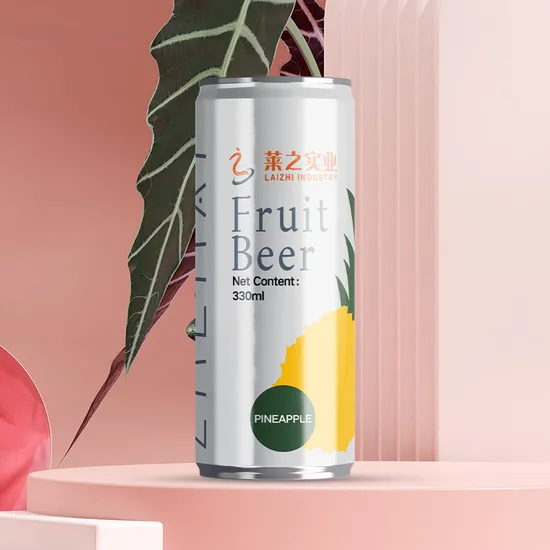 2.3%-8% Alcoholic Extra Strong Fruit Flaovr Beer Chinese Beverage Brewed Craft Lager Wheat Pineapple Flavor Beer