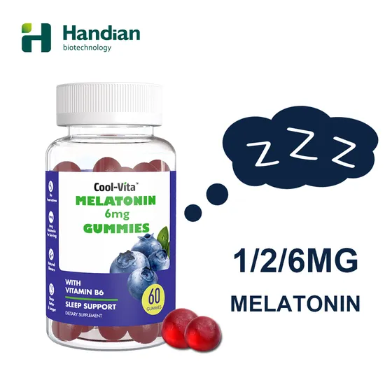 Sleepwell Melatonin Gummies Natural Flavor Vegan Gummies 6mg Melatonin, 5-Htp Vitamin B6 for Calm and Restful Sleep