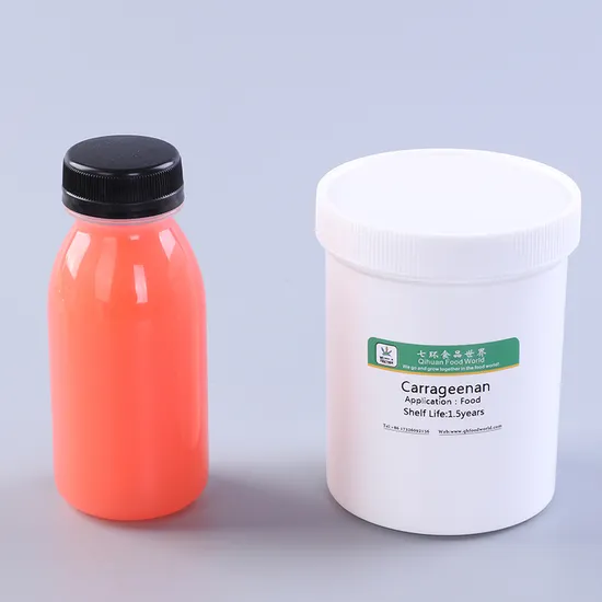 Carrageenan for Thicken; Diet Sodas: to Enhance Texture and Suspend Flavours;