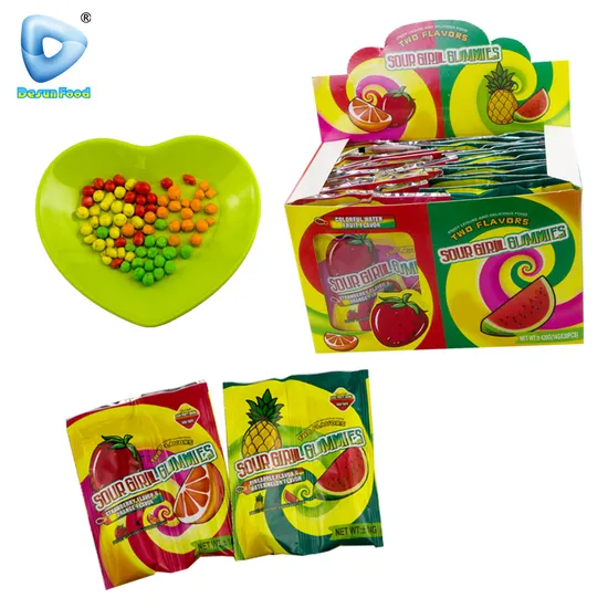 Hot Selling Wholesale Fruit Flavor Chewy Sour Hard Candy Confectionery