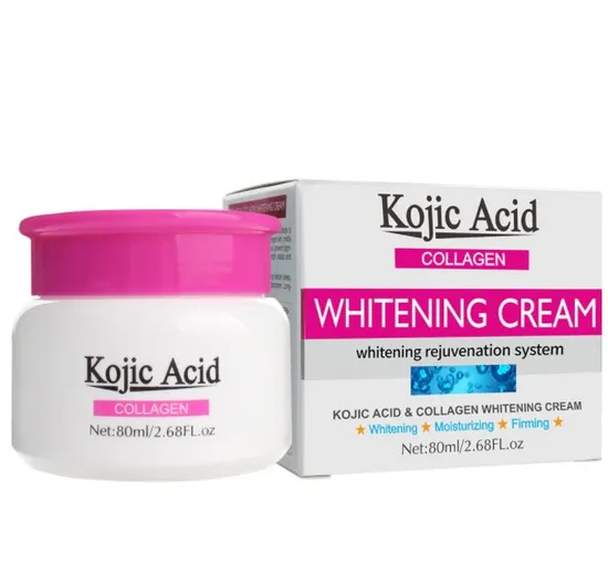 Safe Skin Care Lightening Face Serum Beauty Kojic Acid Collagen Whitening Cream