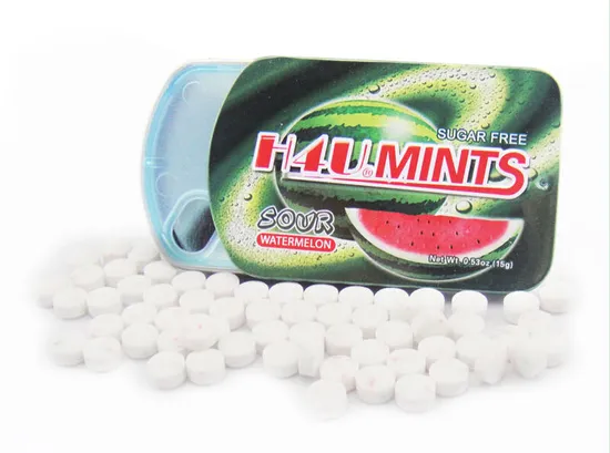Sliding Mint Tins Sugar Free Tablet Candy Brc Mint Sweet Foodstuff