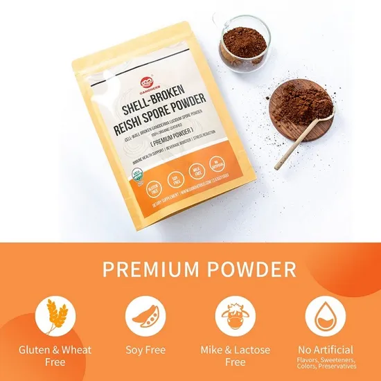 Immune Booster Lingzhi Ganoderma Lucidum Reishi Spore Powder Plant Extract