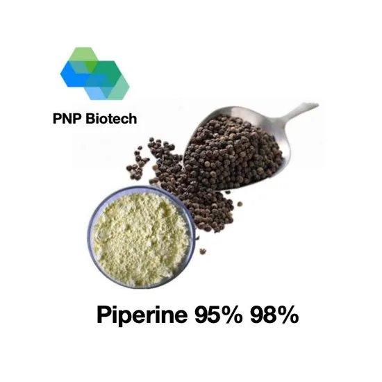 China Factory High Quality Piper Nigrum Extract Piperine Powder 95% 98% CAS 94-62-2 Fabricado En China Food-Additive