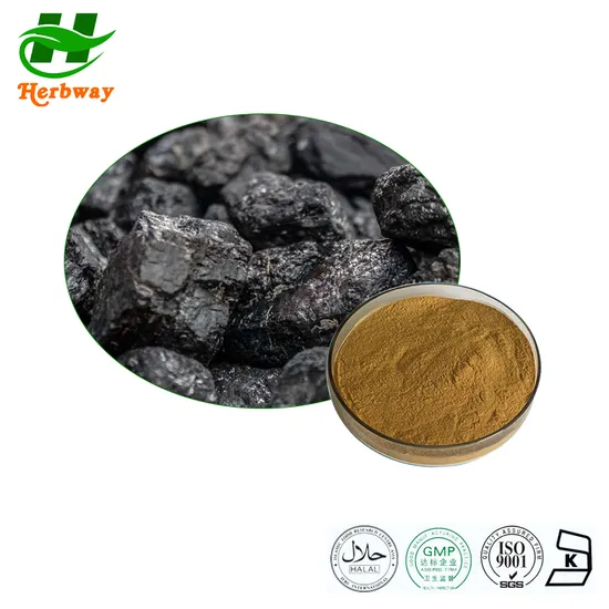Kosher Halal Fssc HACCP Certified Shilajit Extract Shilajit Asphaltum 5%~60%Fulvic Acid Powder