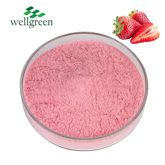 Natural Vitamins Nutrients Strawberry Fruit Powder