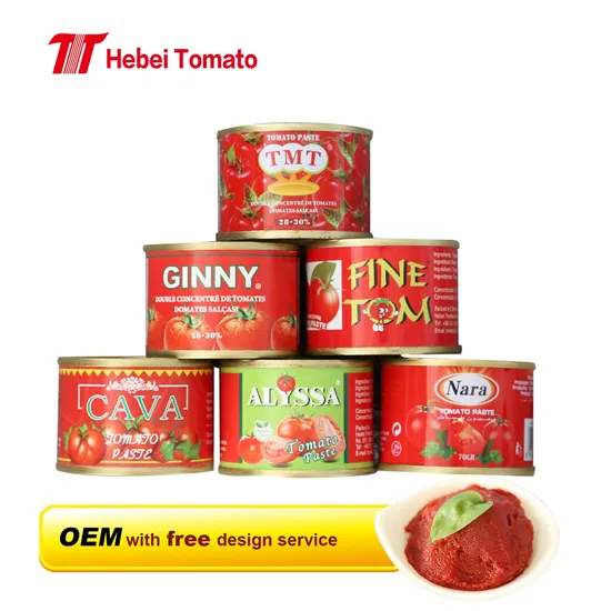 Wholesale High Quality Tomato Paste 70g 210g 400g Tomato Sauce Production Line Many Sizes