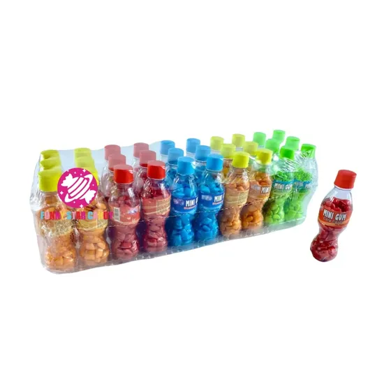 Manufacturer Hot Sell Mini Cola Drink Bottled Bubble Gum Fruity Long Bao Chewing Gum