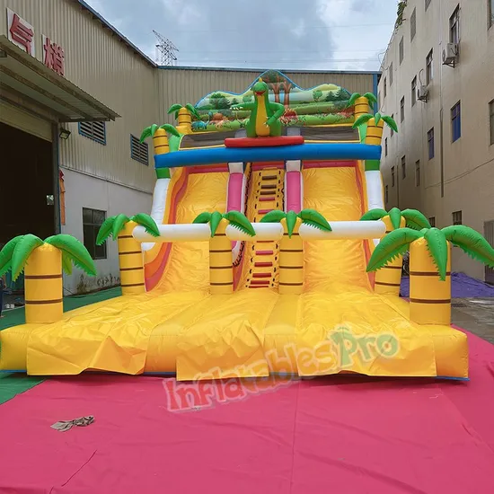 Crocodile Inflatable Dry Slide 10m High