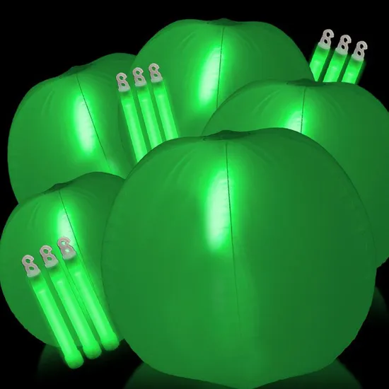 Promotion Red Color Inflatable Beach Ball with LED Bang Inside for Party