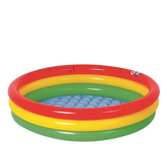Inflatable Summer Water Fun Multicolored Pattern Kiddie Pool